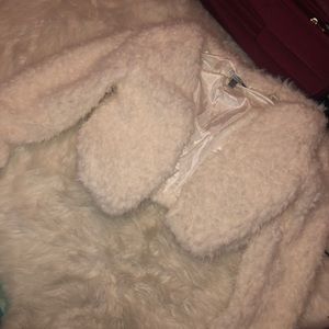 Fashion Nova cropped fur jacket